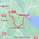 Mapa Kosewo - Mikołaki - Kadzidłowo - Kosewo